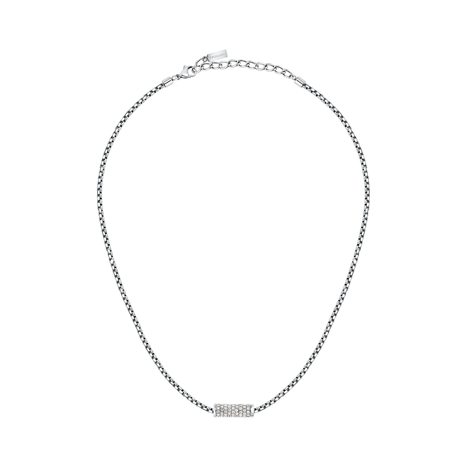 Trussardi Elegantný náhrdelník s kryštálmi Venezia T-Design TJAXA45