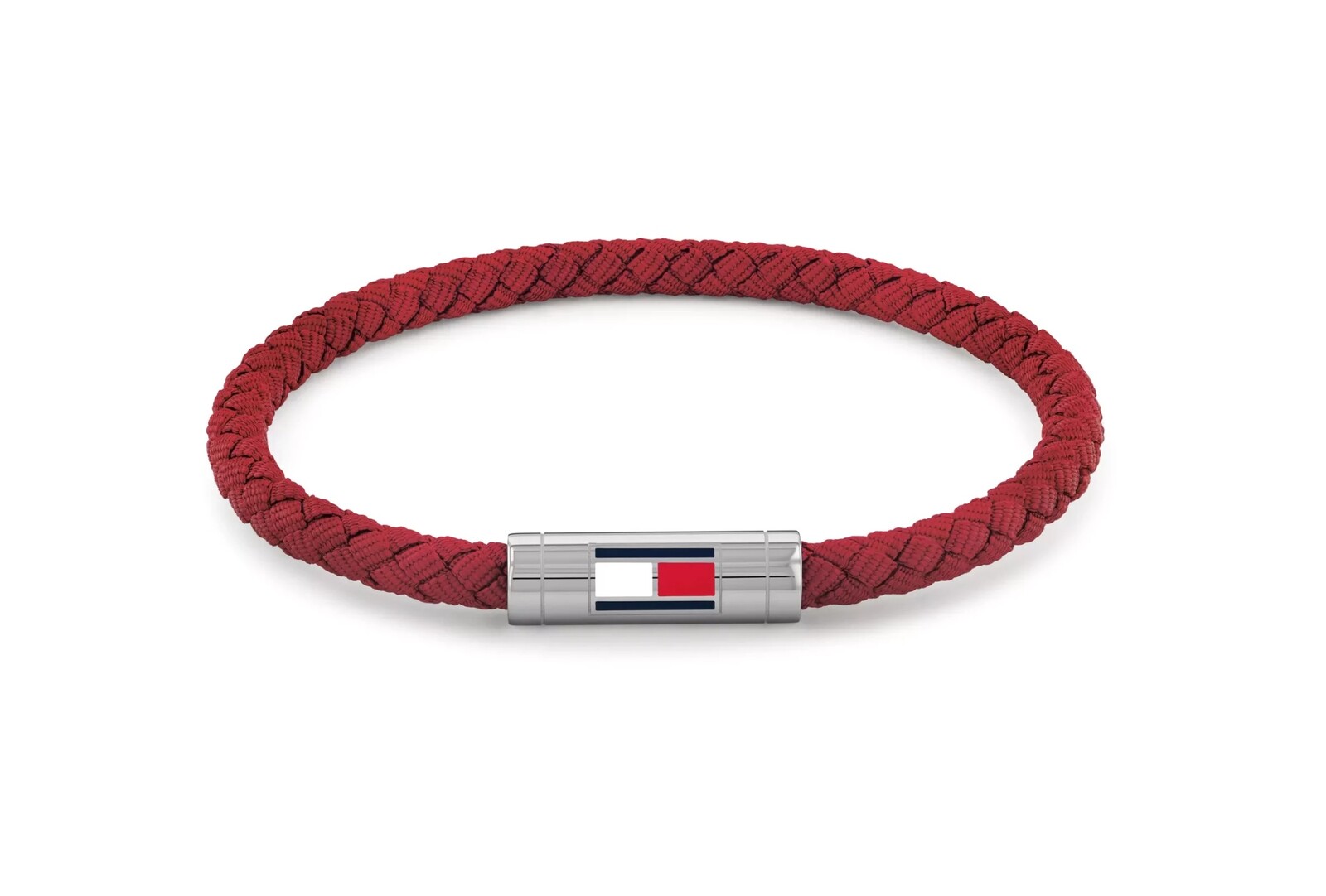 Tommy Hilfiger Červený nylonový prepletaný náramok Adjustable Barrel 2790739
