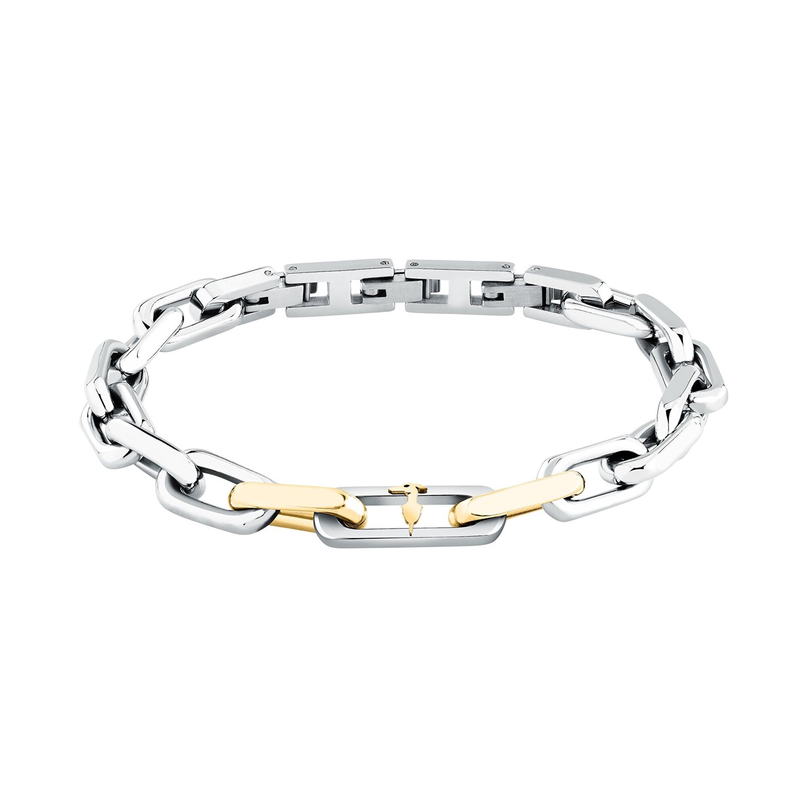 Trussardi Výrazný pánsky bicolor náramok z ocele T-Steel TJAXV65