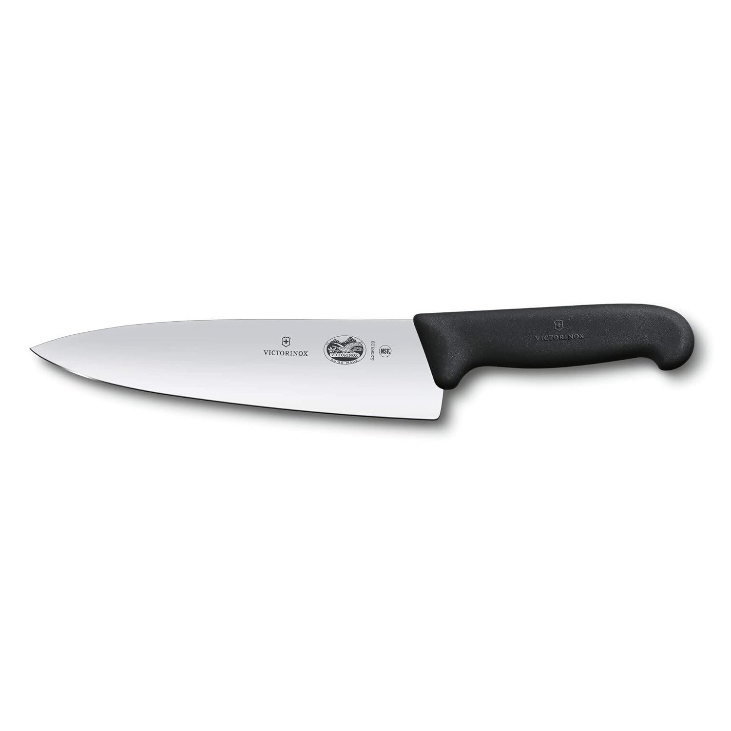 Kuchársky nôž FIBROX 20 cm, čierna, plast, Victorinox