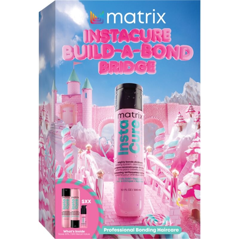 Matrix Instacure Build A Bond darčeková sada pre poškodené, chemicky ošetrené vlasy