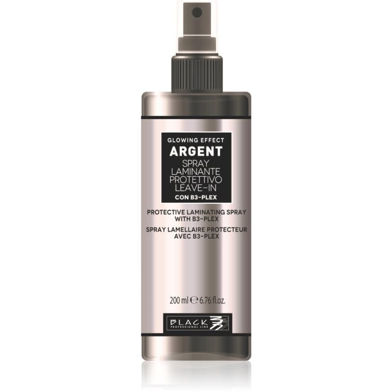 Black Professional Line Line Argent Laminating Protective Spray laminačný sprej na lesk a hebkosť vlasov 200 ml