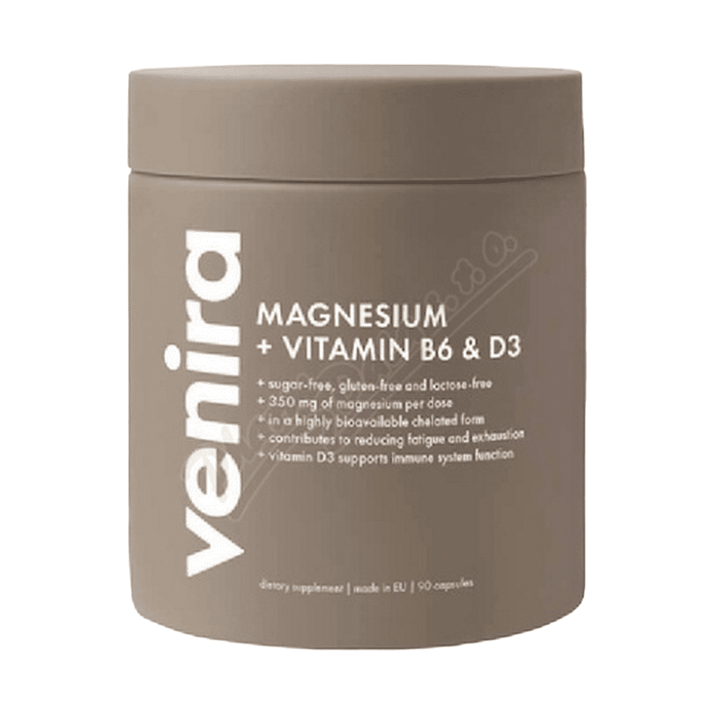 VENIRA Magnézium + Vitamín B6 & D3 90 kapsúl