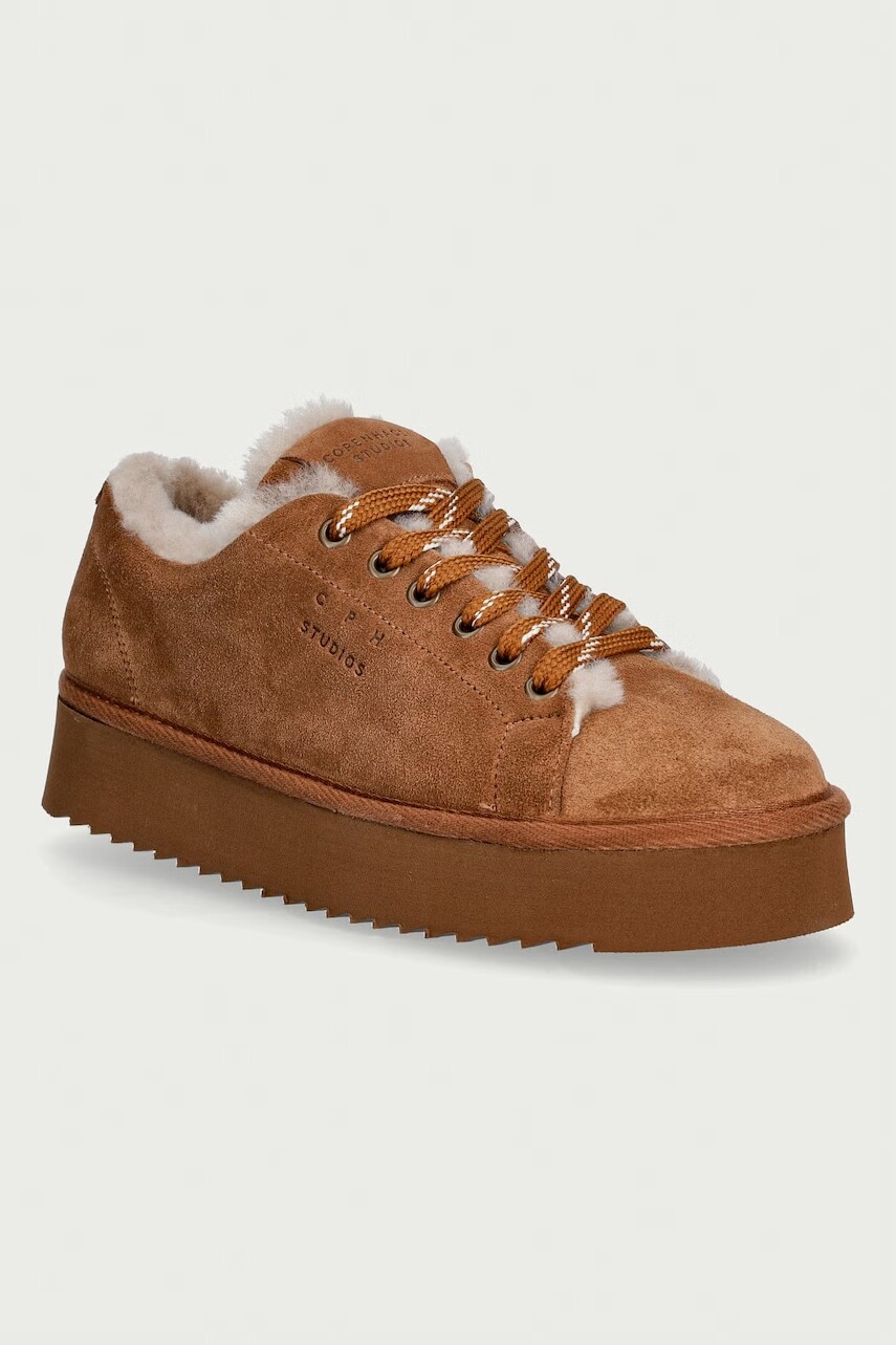 Copenhagen suede teddy sneakers dámske semišové