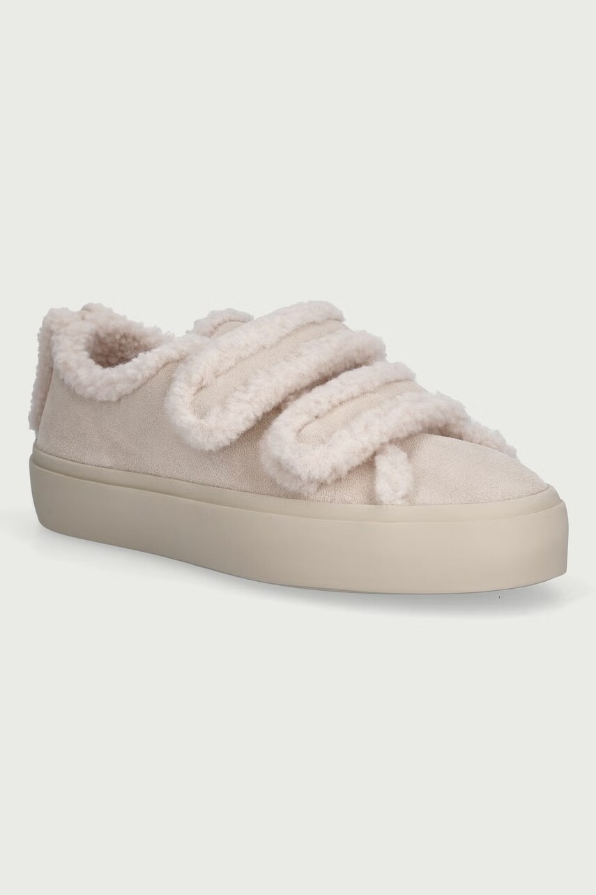 Inuikii SHEARLING LOW VELCRO PASTELLE sneakers detské semišové