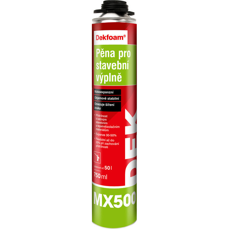 Pena pre stavebné výplne DEKFOAM MX500 750 ml