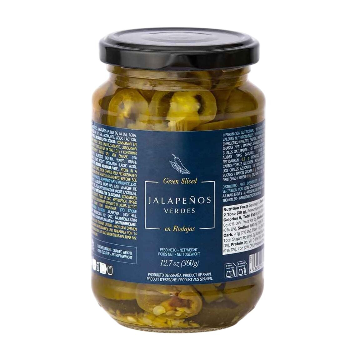 Jalapeños papričky 360 g, krájané, Garden Delights