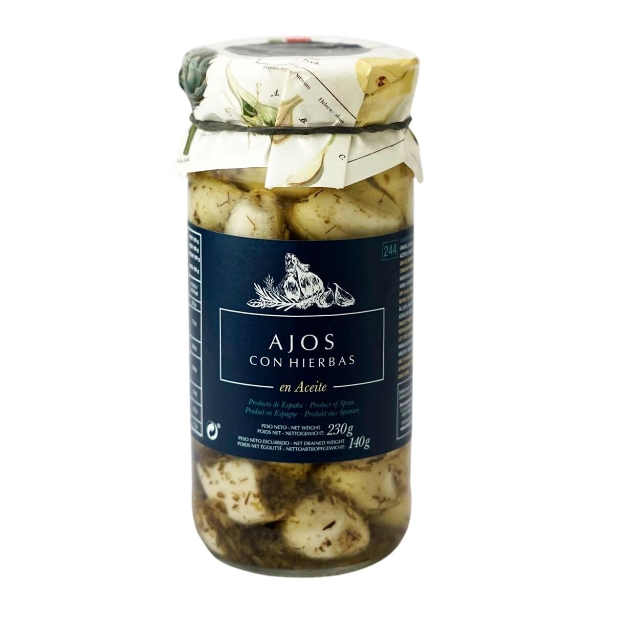 Cesnak 244 ml, s bylinkami v oleji, Garden Delights