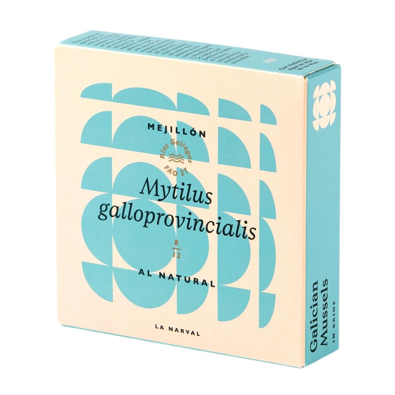 Galícijské mušle 120 ml, 8-12 ks v slanom náleve, La Narval
