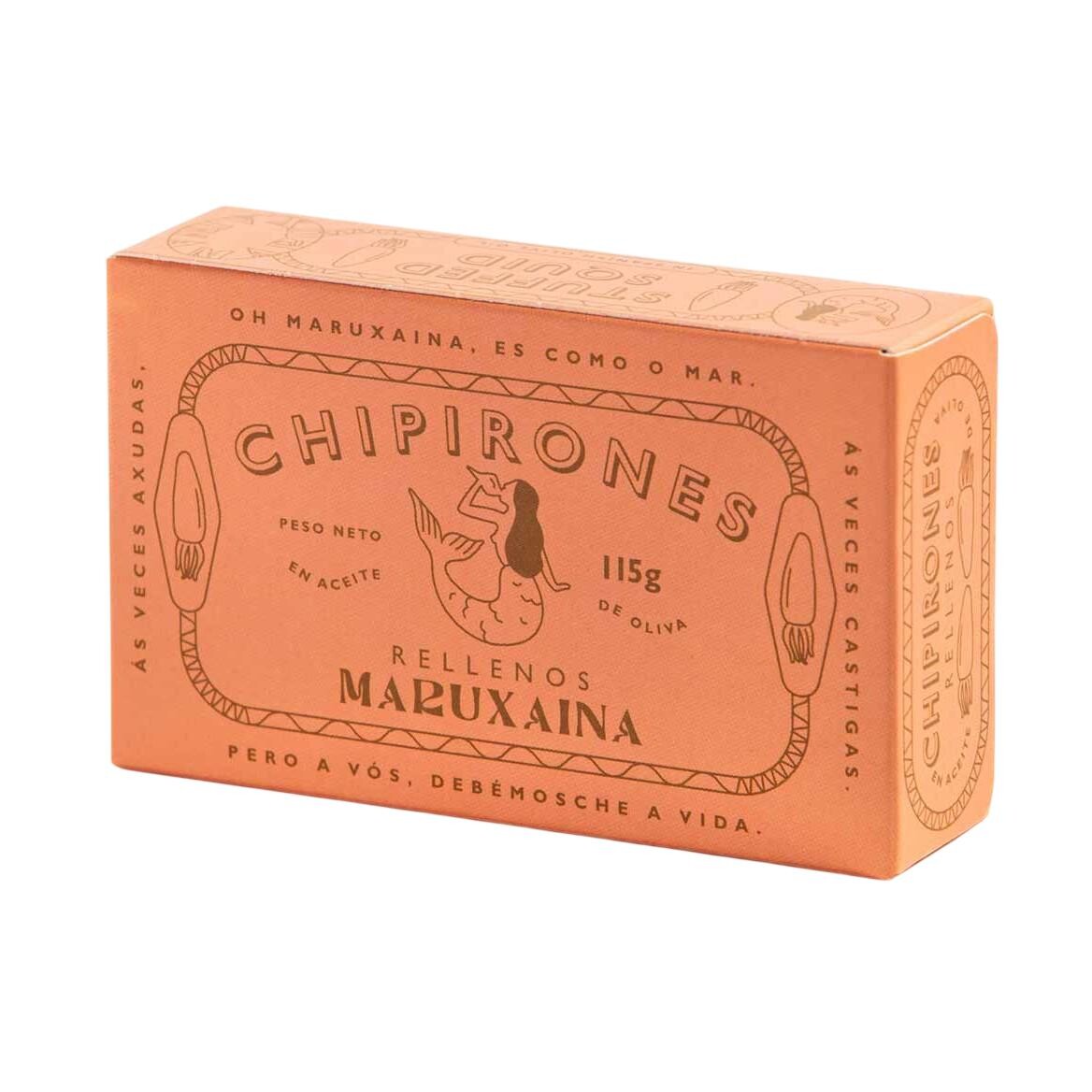 Plnené kalamáre 120 ml, 4-6 ks v olivovom oleji, Maruxaina