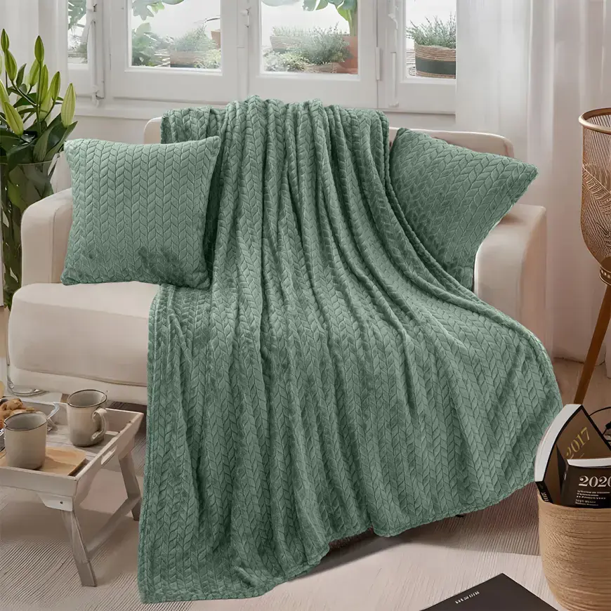 Deka LUNA B6 130x170 5 zelená