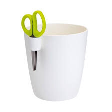 Kvetináč na bylinky ELHO BRUSSELS HERBS 13 cm white