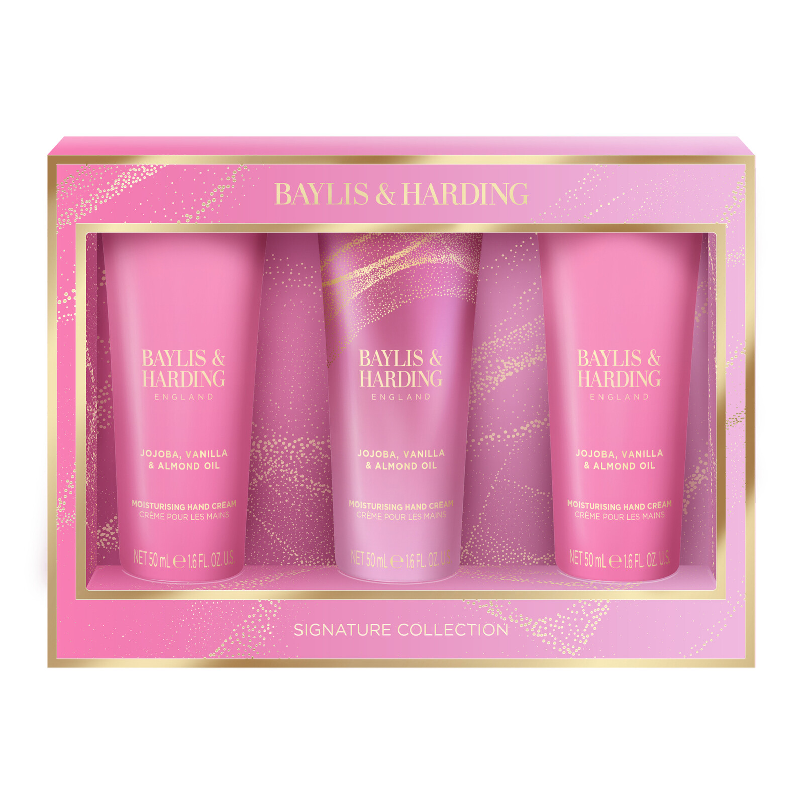 Baylis & Harding Darčeková sada krémov na ruky Jojoba, Vanilla & Almond Oil 3 ks
