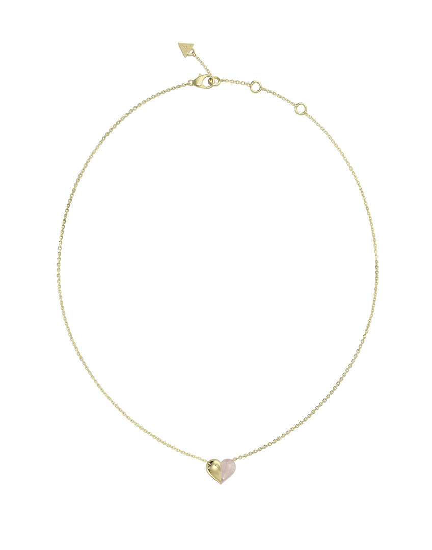 Guess Pozlátený náhrdelník Srdce True Colors JUBN06416JWYGRST/U