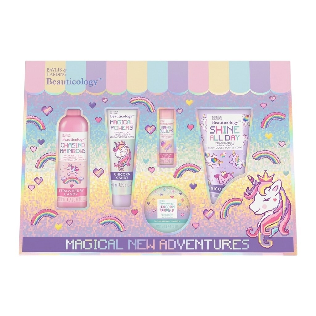 Baylis & Harding Baylis & Harding Darčeková sada starostlivosti o telo - Unicorn, 5ks