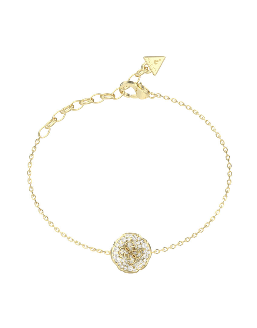 Guess Pozlátený náramok s kryštálmi Morning Grace JUBB06380JWYG 18,4 cm
