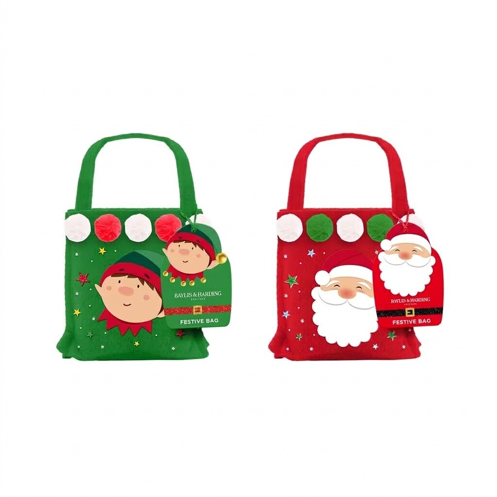 Baylis & Harding Darčeková vianočná sada v taštičke Elf / Santa Festive Friends 2 ks