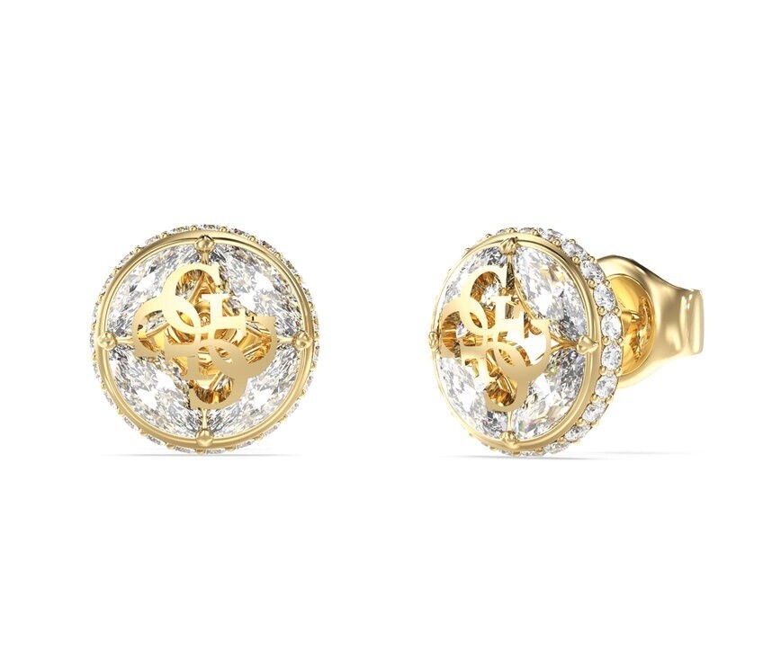 Guess Trblietavé pozlátené kôstky 4G Supreme JUBE06395JWYGT/U