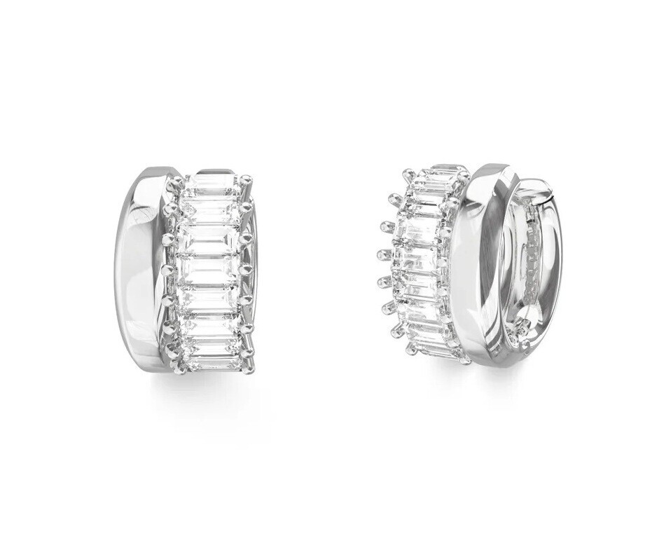 Guess Trblietavé kruhy so zirkónmi Les Baguettes JUBE06327JWRHT/U