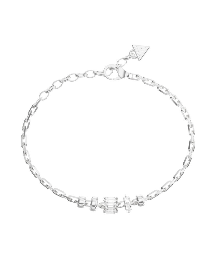 Guess Módny oceľový náramok so zirkónmi Les Baguettes JUBB06329JWRH 18,4 cm