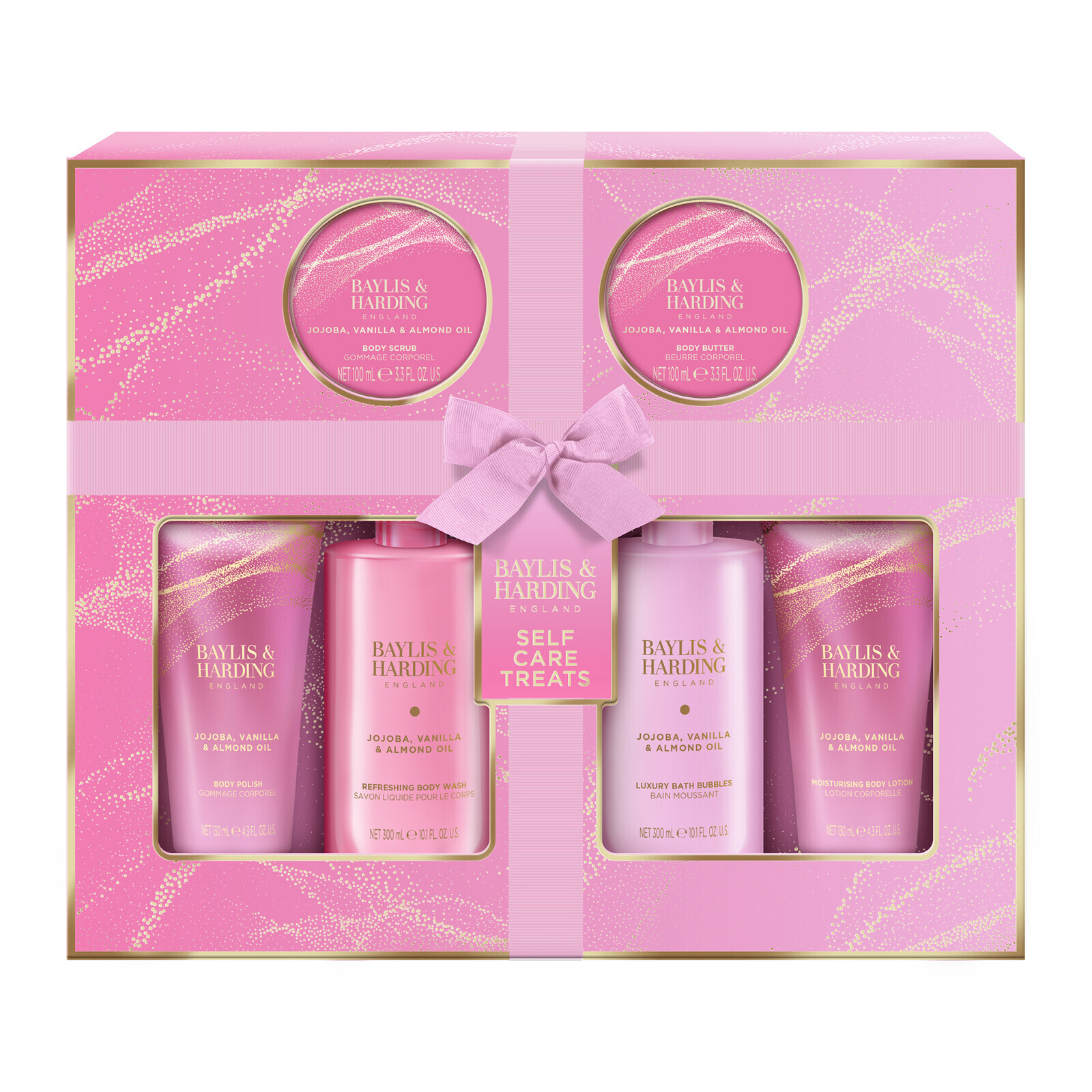 Baylis & Harding Veľká darčeková sada Jojoba, Vanilla & Almond Oil 6 ks