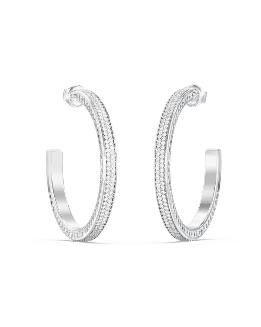 Guess Výrazné kruhové náušnice s kryštálmi Madison JUBE06435JWRHT/U