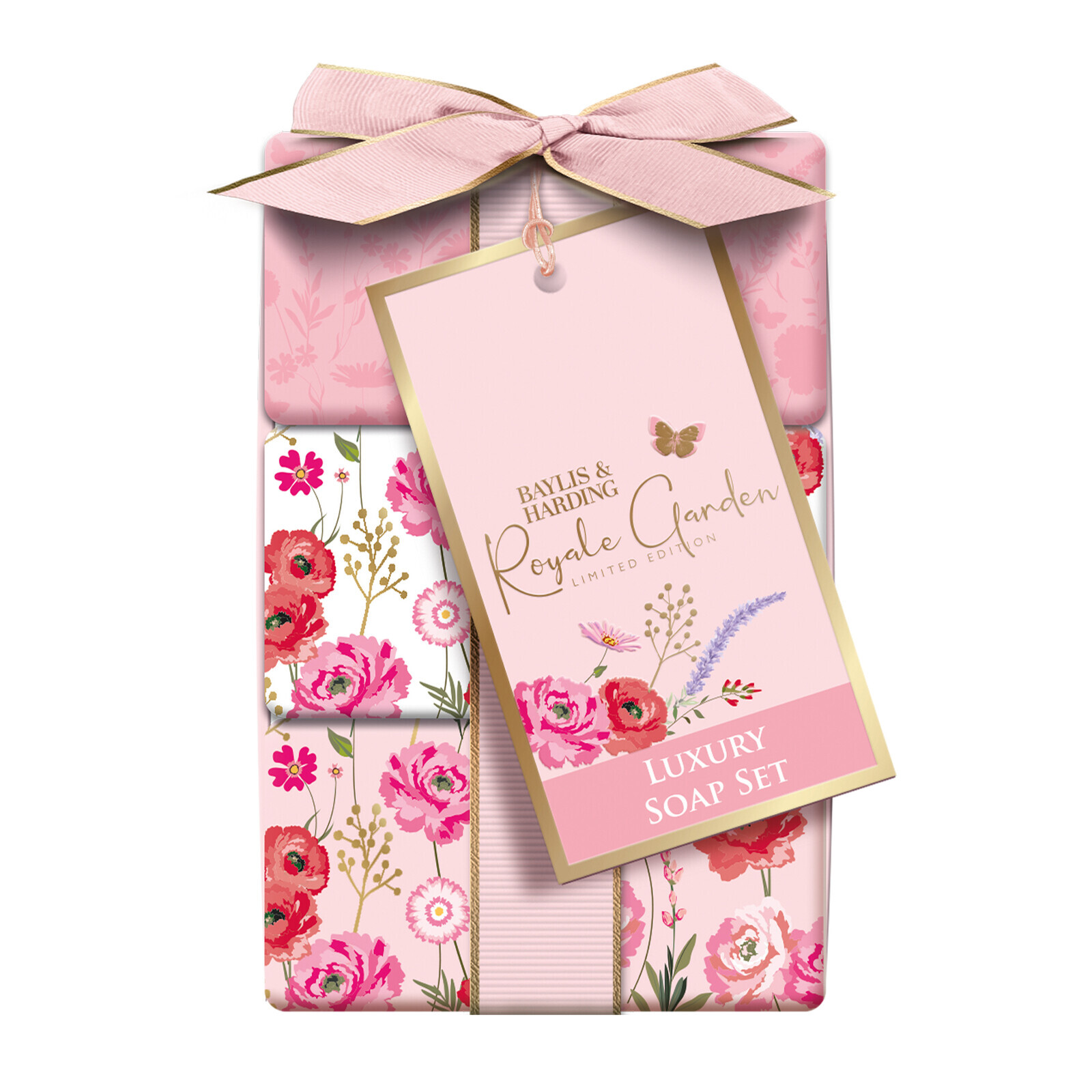 Baylis & Harding Darčeková sada mydiel Royale Garden 3 ks