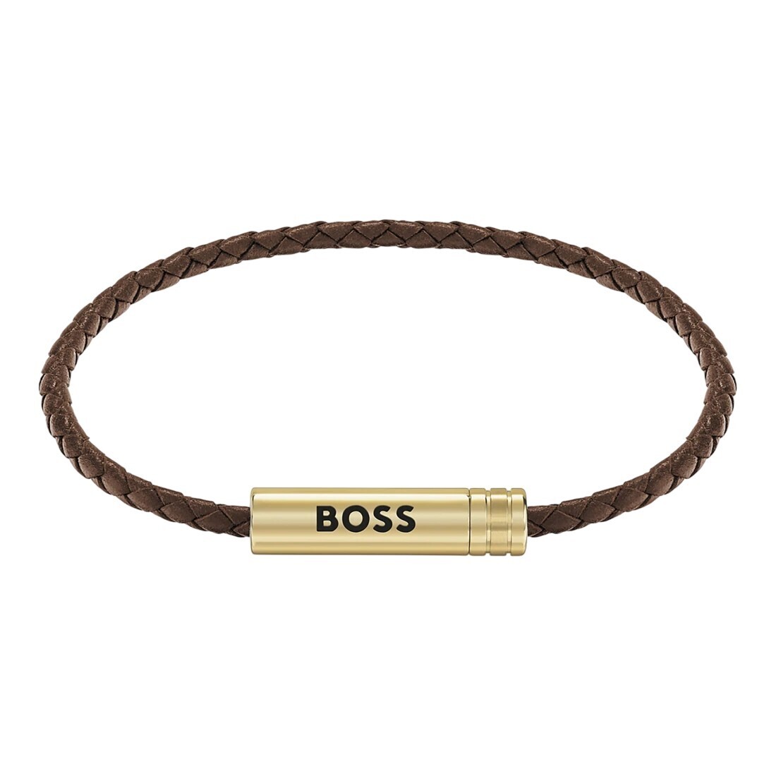 Hugo Boss Hnedý kožený náramok Ares Air 1580876