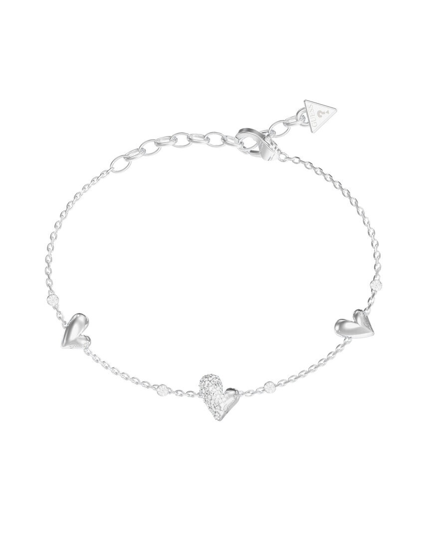 Guess Nežný oceľový náramok so srdiečkami Golden love JUBB06451JWRH 18,4 cm