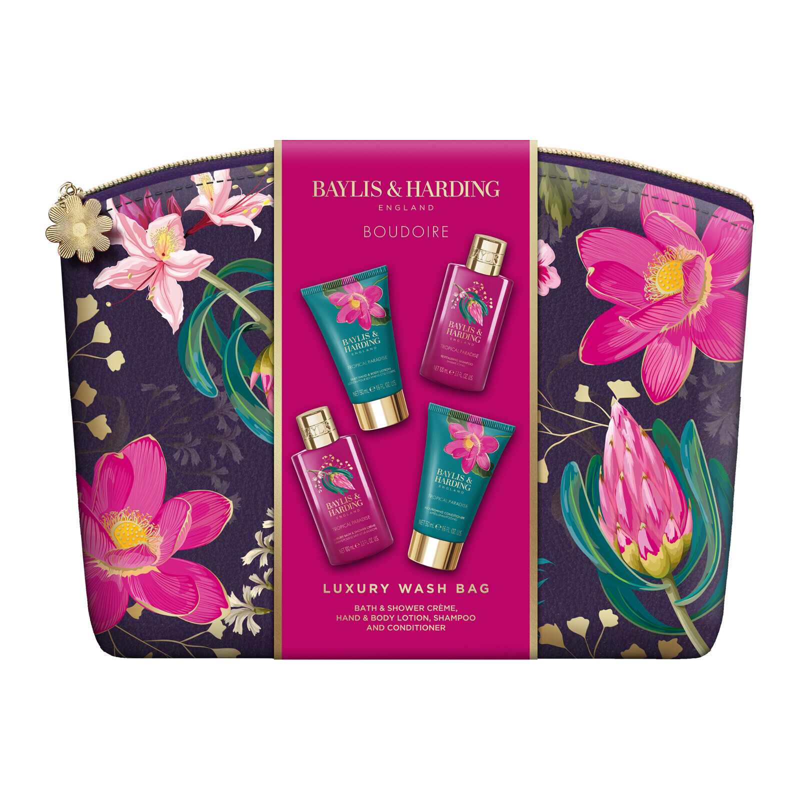 Baylis & Harding Darčeková sada v taštičke Boudoire Tropical Paradise 4 ks