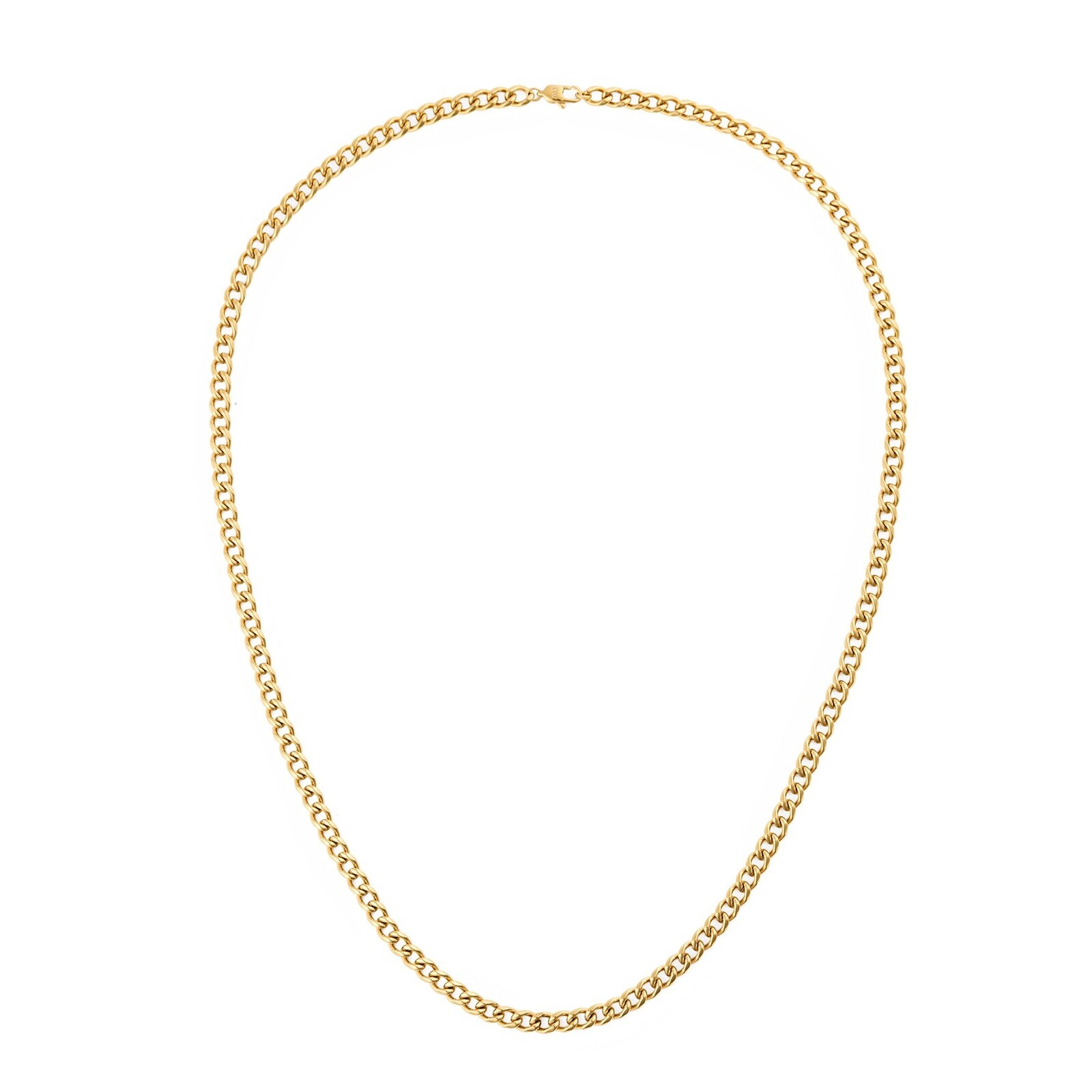 Daniel Wellington Pozlátený unisex náhrdelník z ocele Ellipse DW00402102 50 cm