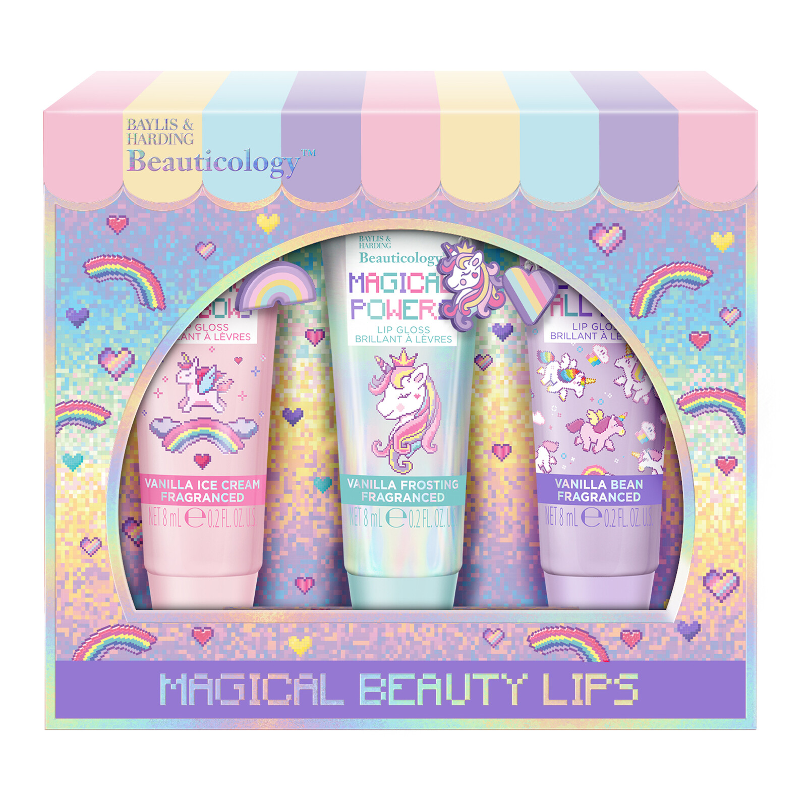 Baylis & Harding Darčeková sada leskov na pery Unicorn 3 ks