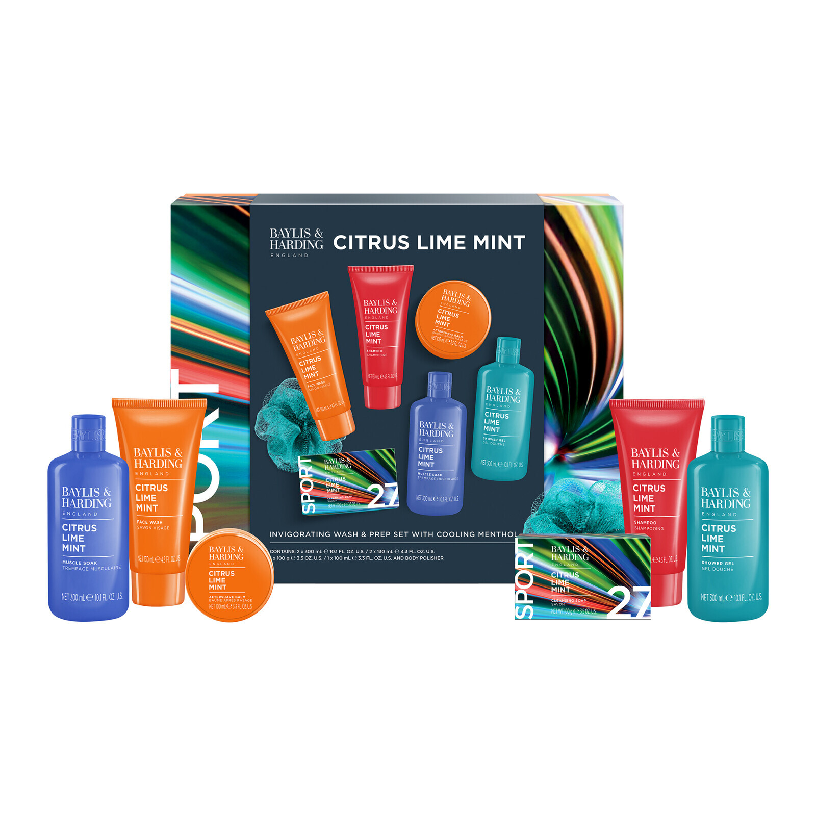 Baylis & Harding Darčeková sada starostlivosti o telo Citrus, Lime & Mint 7 ks