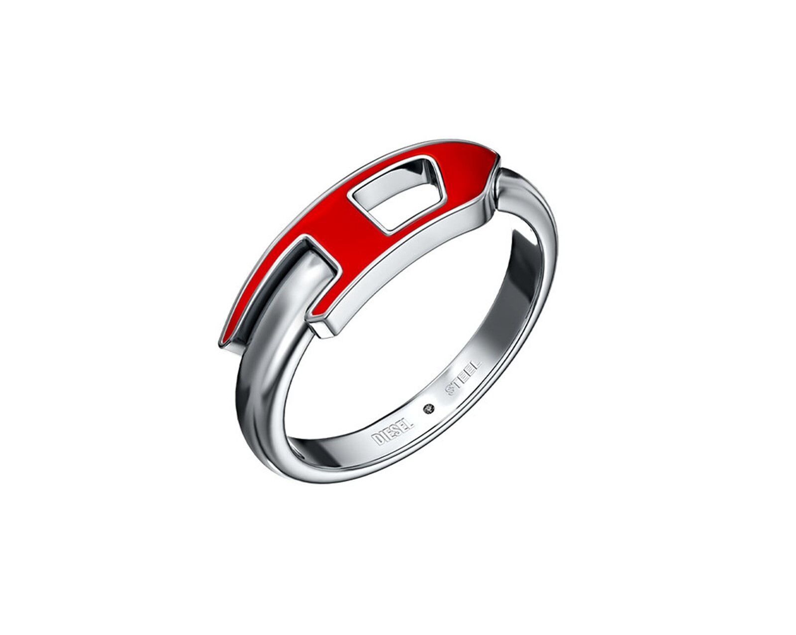 Diesel Fashion oceľový prsteň s logom DX1688040 56 mm
