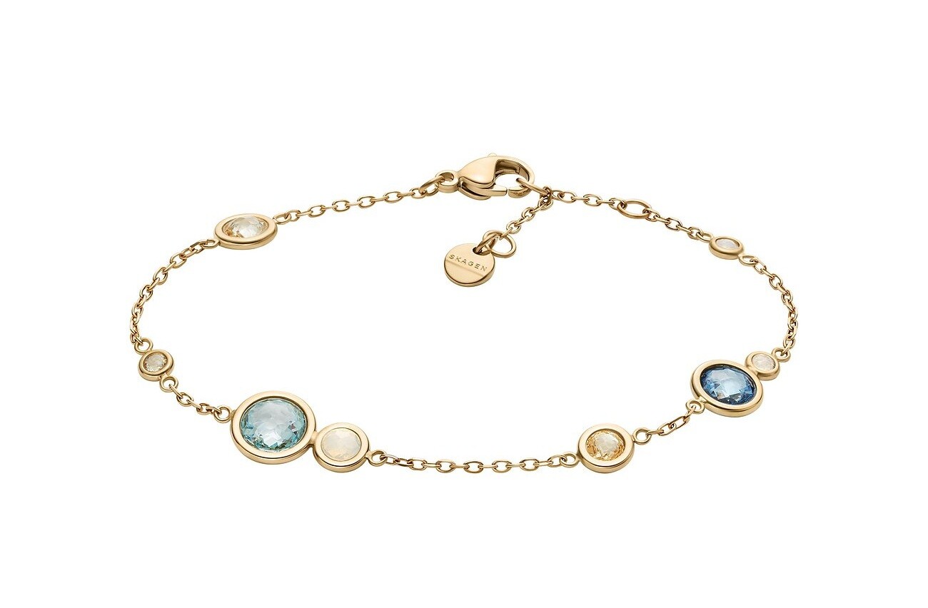 Skagen Elegantný pozlátený náramok Sofie Sea Glass SKJ1896710