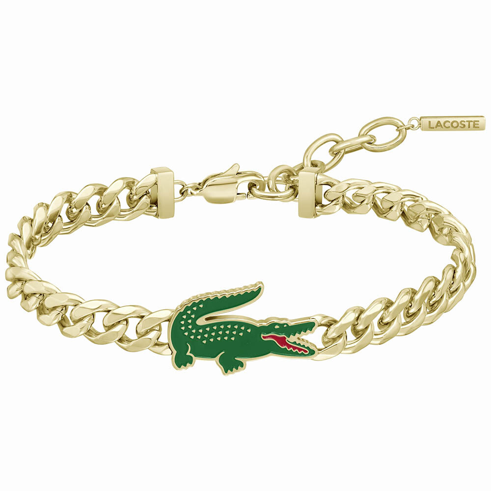 Lacoste Pánsky pozlátený náramok z ocele Arthor 2040227