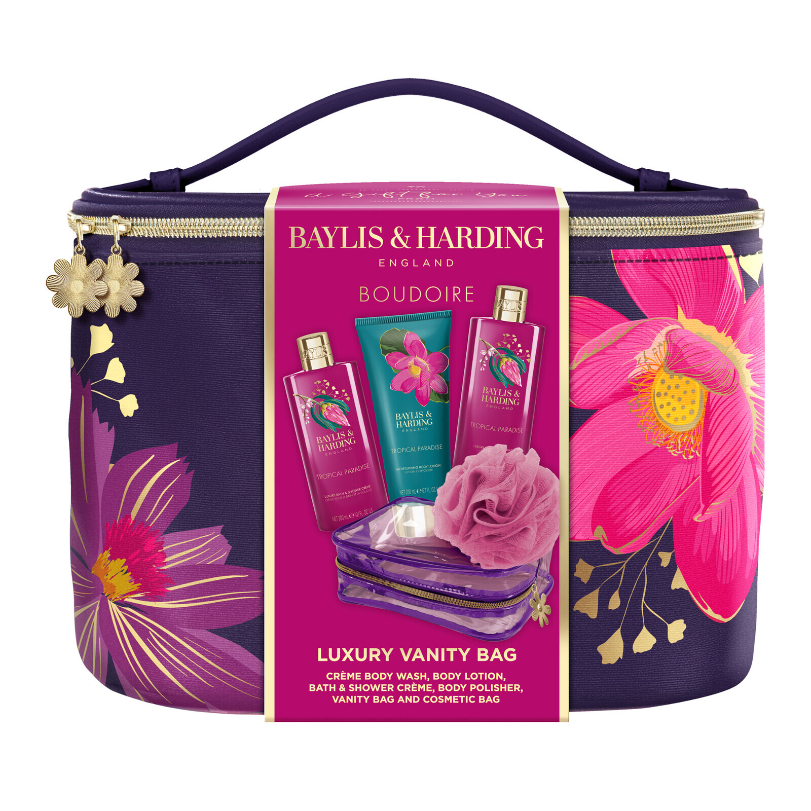 Baylis & Harding Darčeková sada v taštičke Boudoire Tropical Paradise 5 ks