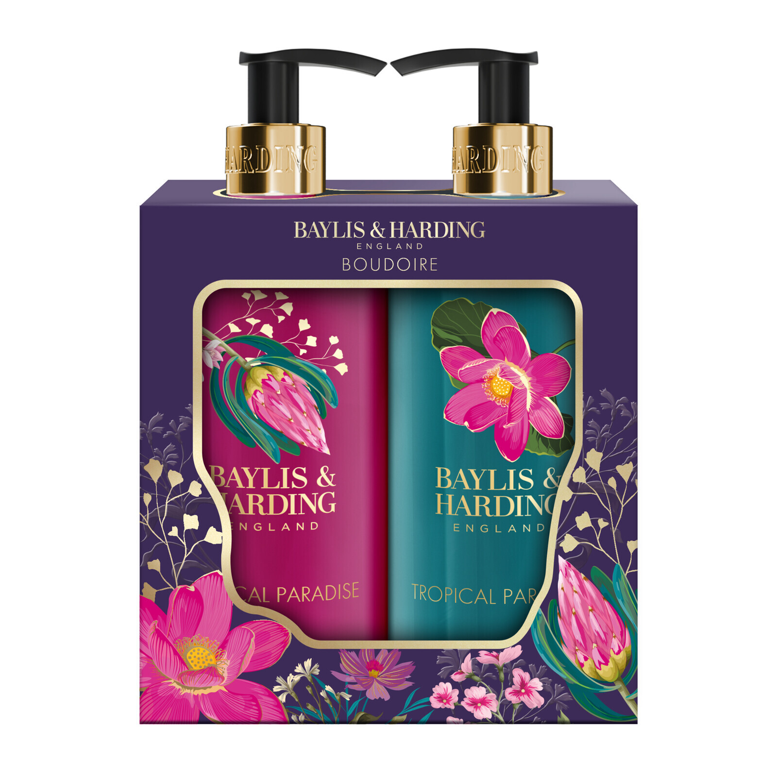 Baylis & Harding Baylis & Harding Darčeková sada starostlivosti o ruky Boudoire - Tropical Paradise, 2×300ml