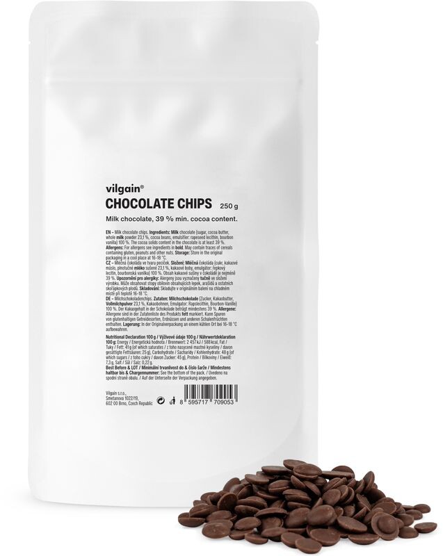 Vilgain Čokopecičky – mliečna čokoláda 250 g
