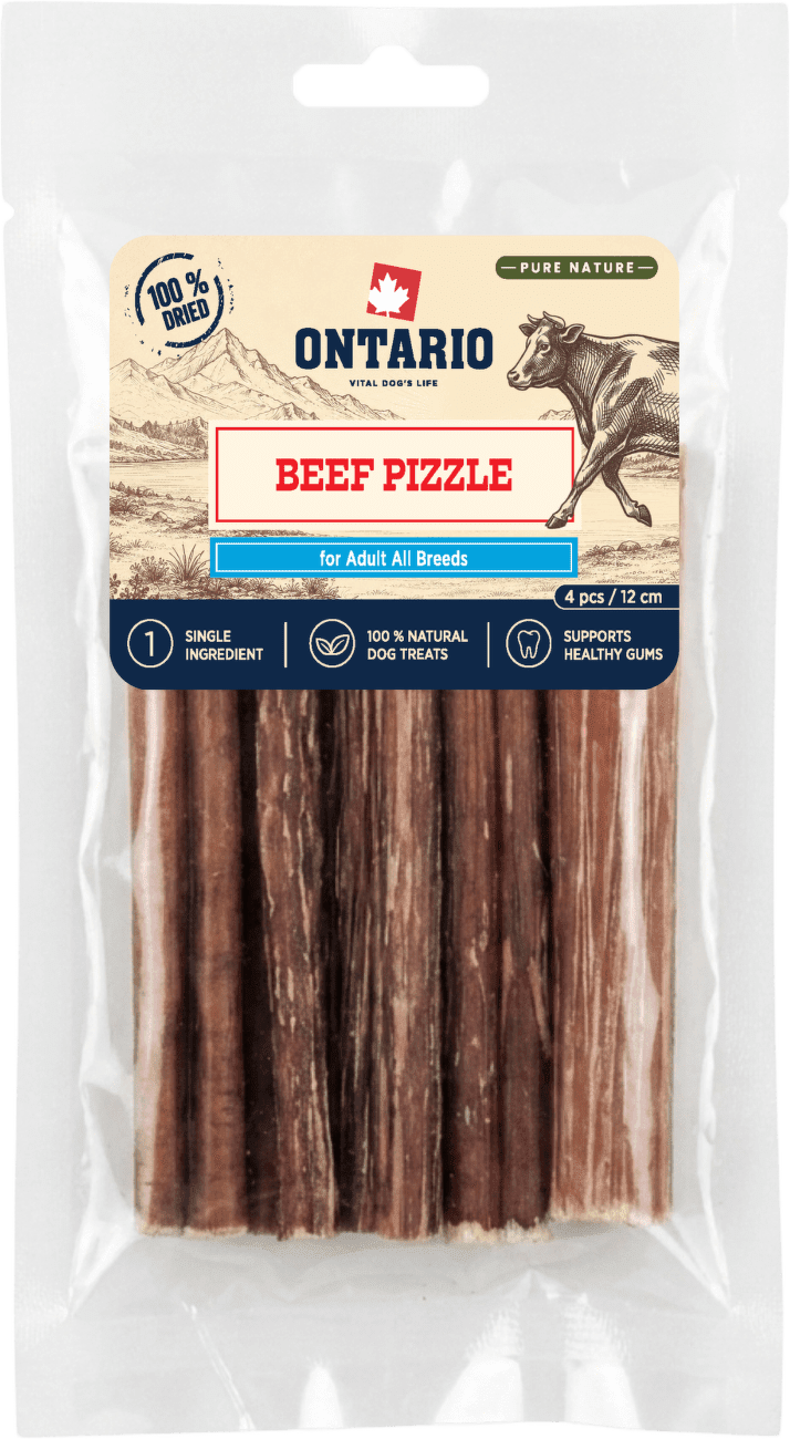 Sušený hovädzí penis Ontario Pure Nature 4 ks 12 cm