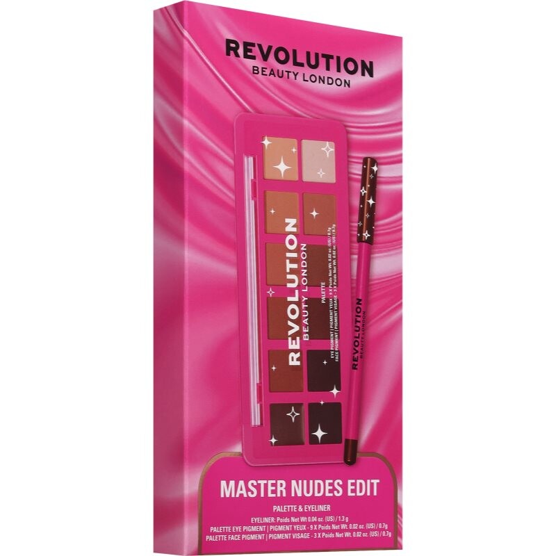 Revolution Master Nudes Edit darčeková sada na oči pre ženy 1 ks