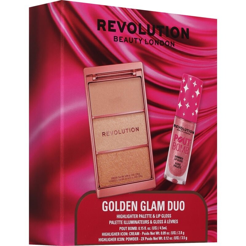 Revolution Golden Glam Duo darčeková sada pre ženy 1 ks