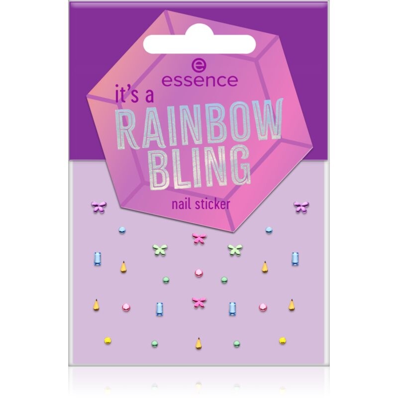 essence it's a RAINBOW BLING nálepky na nechty 27 ks