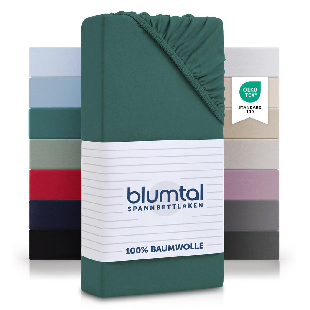 Blumtal NAPÍNACÍ PROSTĚRADLO 100/200 cm, smaragdově zelená