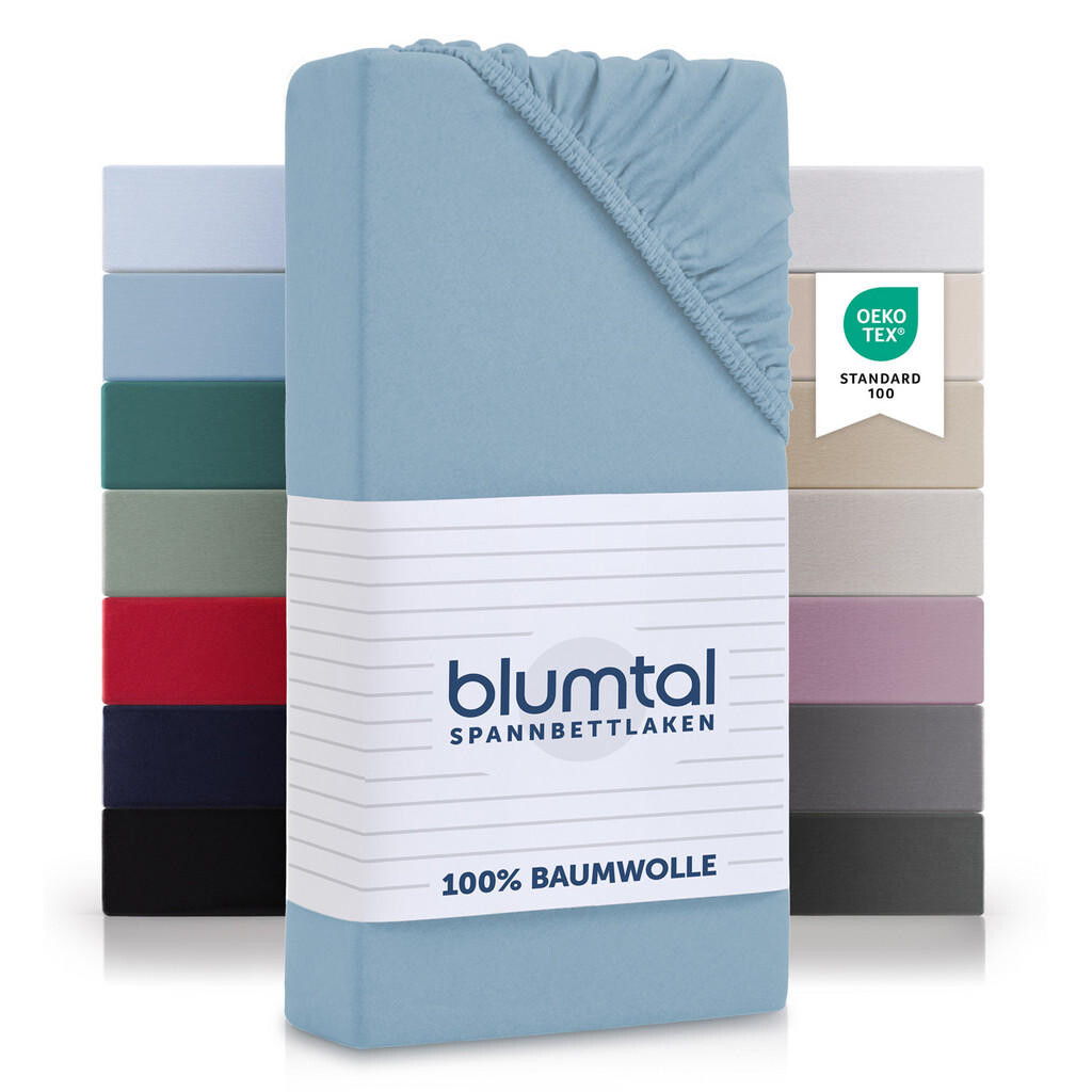 Blumtal NAPÍNACÍ PROSTĚRADLO 160/200 cm, modrosivá