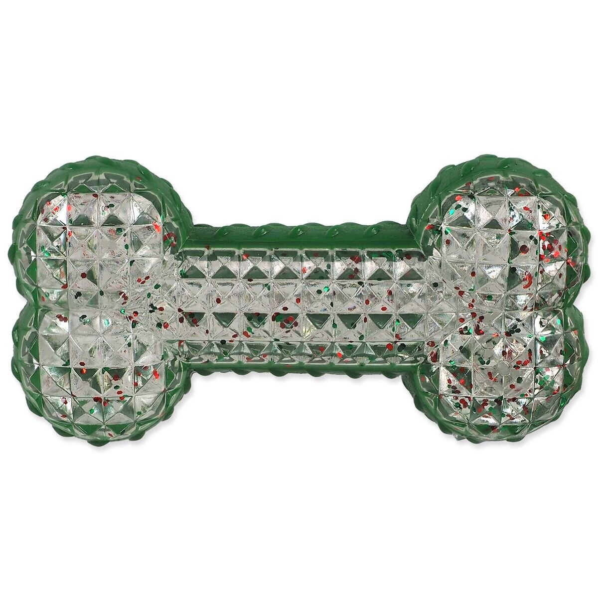 Hračka Dog Fantasy Winter Tale kost gumová pískací 15cm