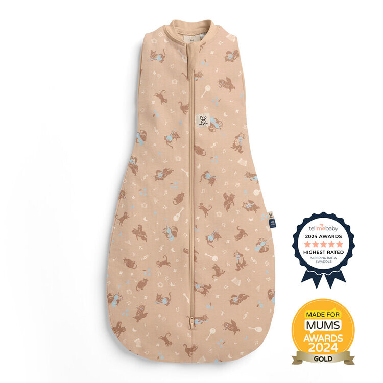 ERGOPOUCH Zavinovačka a pytel na spanie 2v1 Cocoon Melody 6-12m, 8-10kg, 1,0tog