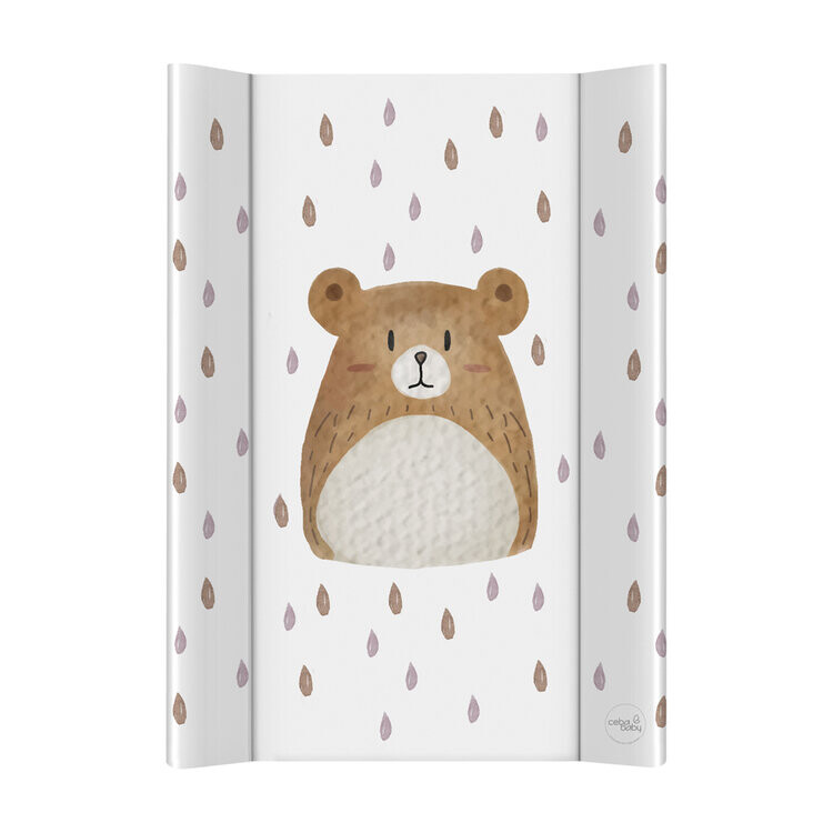 CEBA BABY Podložka prebaľovacia 2-hranná s pevnou doskou (50x70) Bear Buddy
