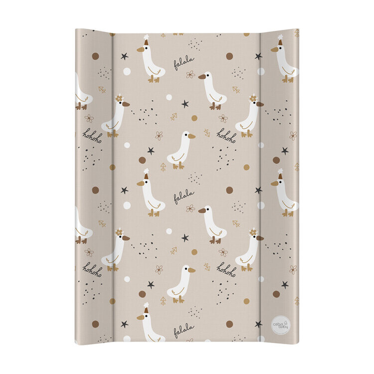CEBA BABY Podložka prebaľovacia 2-hranná s pevnou doskou (50x70) Ultra Light Crazy Ducks