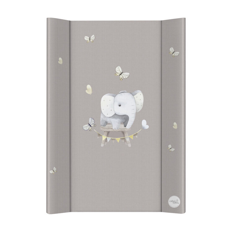 CEBA BABY Podložka prebaľovacia 2-hranná s pevnou doskou (50x70) Ultra Light Little Elephant